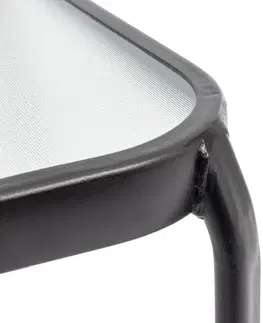 NABBI Jupiter K40 záhradný stolík čierna