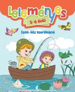 Leleményes 5-6 éves - Szem-kéz koordináció - Matricás foglalkoztatófüzet