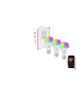  NEO 07712C- SADA 3x LED RGB+CCT Stm. žiarovka NEO LITE Wi-Fi E27/9W/230V 07712C