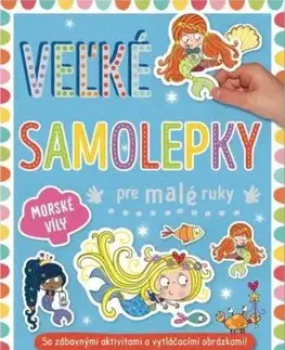 Morské víly - Veľké samolepky pre malé ruky