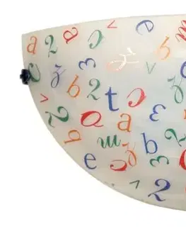 Nástenná stropná lampa Stropná lampa s písmenami 60W