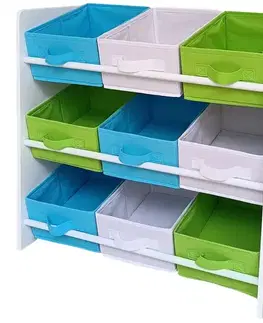 Detský regál s úložnými boxami TIGA-3