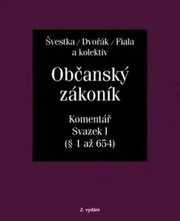 Občanský zákoník, sv. I, 2.vyd. - komentář