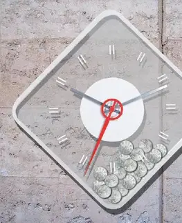 Hodiny na stenu Nextime Coins 35 cm