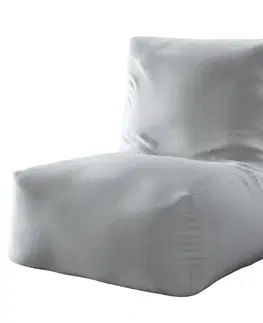 Dekoria Sedací vak v tvare kresla - jednofarebný, tmavo - sivá, 87 x 31 x 75 cm, Ingrid, 705-42