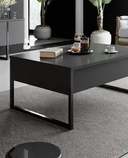 Konferenčný stolík Luxe - Anthracite, Black