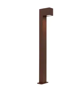 Priemyselná stojaca vonkajšia lampa hrdzavohnedá 80 cm IP44 - Baleno