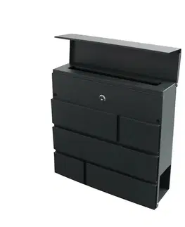 Poštová schránka BRICKS 370 x 370 x 105 mm, antracit