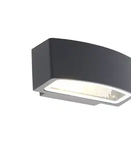 Moderná vonkajšia nástenná lampa grafit 14,3 cm IP44 - Latina