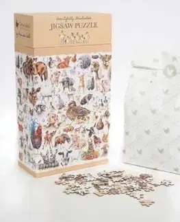Puzzle "Farmyard Friends" Wrendale Designs (1000 dielikov) – farma