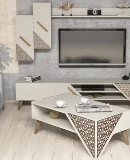 Living Room Furniture Set Beril - Cream