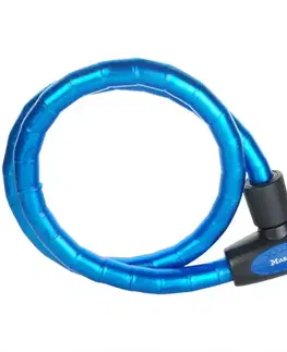 Zámok na bicykel lanko 1m x 18 mm na kľúč, mix farieb