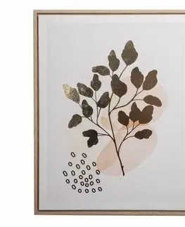 Obraz na plátne v ráme Dalia - zlatotlač, 40 x 50 x 2,5 cm