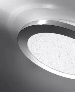 Kúpeľňová stropná lampa PIXEL minimalistická - strieborný chróm 22,5 cm - okrúhla LED stropná lampa so stmievaním 3000K 12W IP441