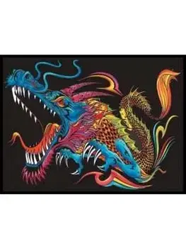 Colorvelvet zamatový obrázok Drak veľký