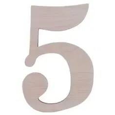 Kinekus Číslo domové drevené č. 5, veľkosť 18cm