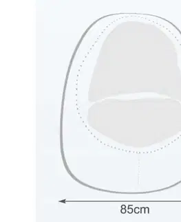 Sedací vak hruška Star polyester TiaHome - Žltá