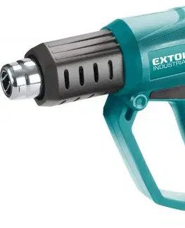 EXTOL INDUSTRIAL Teplovzdušná pištoľ s plynulou reguláciou, príkon 2000 W, LCD