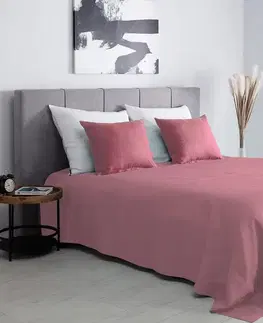 Dekoria Prehoz Linen 260x260cm ružový, 260 x 260 cm