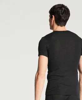 Tričko CALIDA »Wool & Silk«, dark moon melé