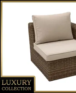 DEOKORK Ratanové ĽAVÉ ukončenie BORNEO LUXURY (hnedá)