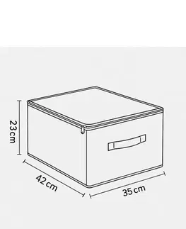Plstený úložný box YLC.D.H Čierna