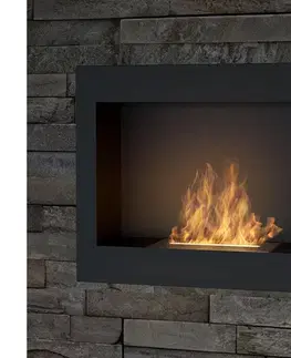 InFire - Vstavaný BIO krb 49x60 cm 3kW čierna Frame 600 black