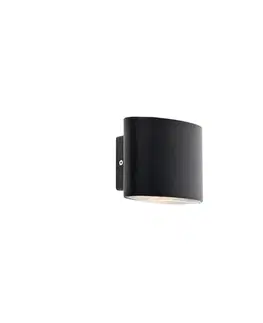 Moderná vonkajšia nástenná lampa čierna vrátane LED IP44 - Ovum