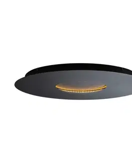 Moderné stropné svietidlo čierne 60 cm vrátane LED s 3-stupňovým stmievaním - Morning