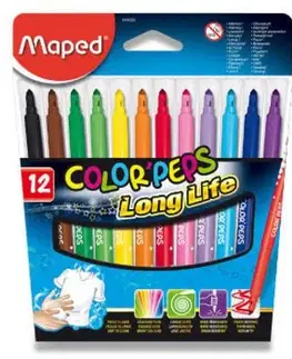 Detské fixy MAPED Color' Peps Long Life 12 ks - Maped