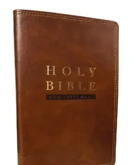 NKJV Super Giant Print New Testament, Brown Leathersoft, Red Letter, Comfort Print - Thomas Nelson
