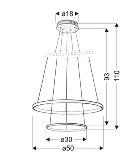 Závesná lampa LUNE 40W
