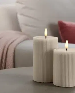 LED sviečky s výplňou so skutočného vosku, 2 ks