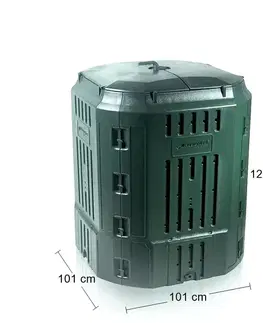 NABBI IKB900 záhradný kompostér 900 l tmavozelená