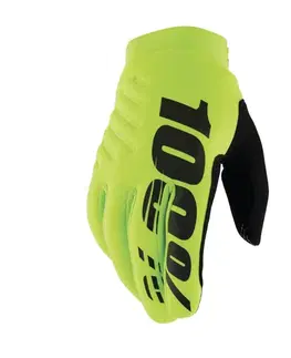 100% Brisker fluo žltá/čierna L