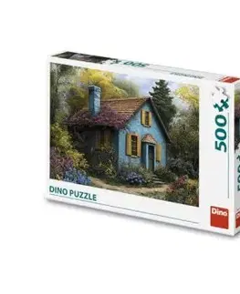 Puzzle Modrý domček 500 D - Dino