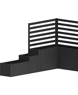 Biohort Vyvýšený záhon BIOHORT Davinci 1 - 299 x 299 x 168 cm (tmavo šedá metalíza)