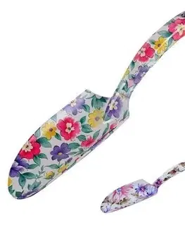Kinekus Lopatka na sadenie dámska, hliníková, dĺžka 27,5 cm, kvetinový vzor