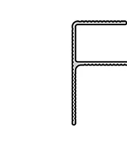 Počiatočný a koncový hliníkový profil F 9363, 40x57x6000 mm, pre podkladový profil 9234, TWINSON Čierny hliníkový profil