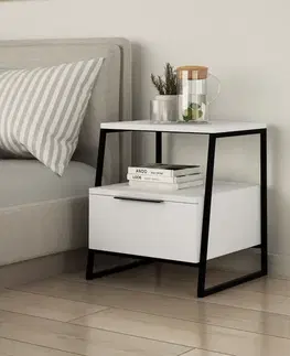 Nočný stolík Pal - White v2