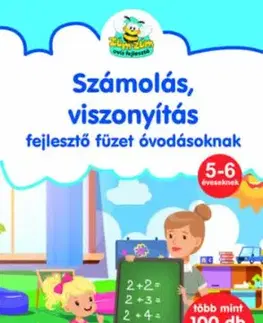 Számolás, viszonyítás - fejlesztőfüzet óvodásoknak - Több mint 100 db matricával