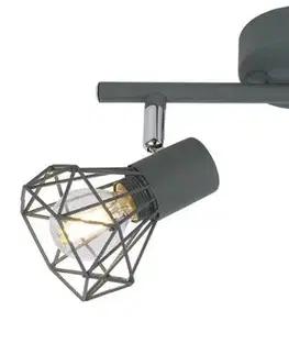 Nástenná lampa Verve, pásik E14, matná sivá