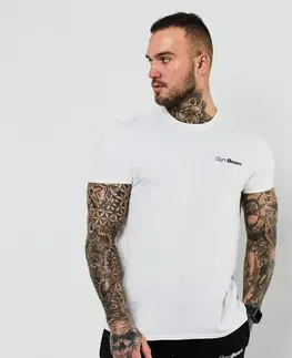 GymBeam Tričko Basic White  XXL