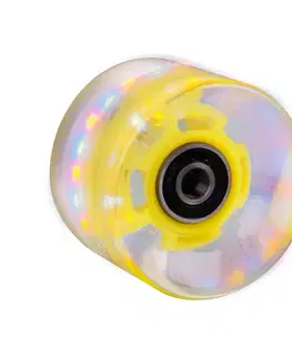 WORKER Svítící kolečko na penny board 60*45 mm vč. ložisek ABEC 7 žltá