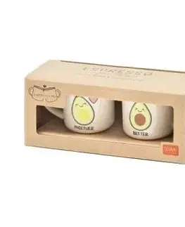 Legami Espresso hrnček pre dvoch Avocado HOME SWEET HOME - Legami