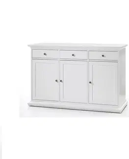 KONDELA Paris 79853 trojdverová komoda biela
