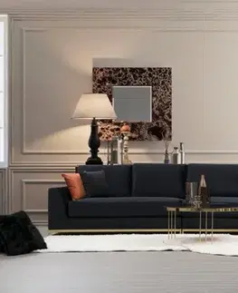 Štvormiestna pohovka Line With Side Table - Black
