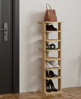 KAYA vysoký regál na topánky, dub Sapphire