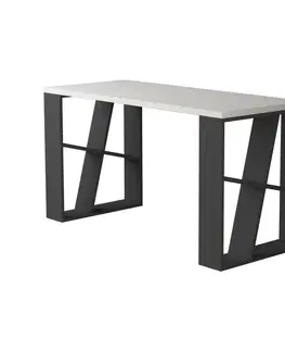 Písací stôl Honey - White, Anthracite