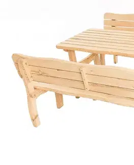DEOKORK Masívne záhradná zostava z borovice VIKING 1+2 (40 mm) - rôzne dĺžky 180 cm